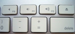 Apple keyboard volume keys