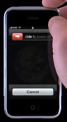 Slide to Power Off the iPhone