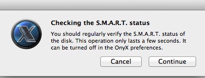 Onyx check SMART status