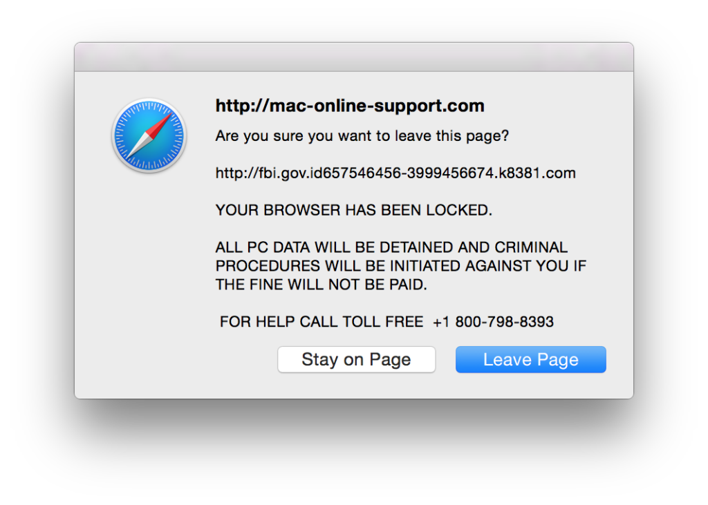 Beware of Bogus Alerts When Visiting Web Sites  Sound Support