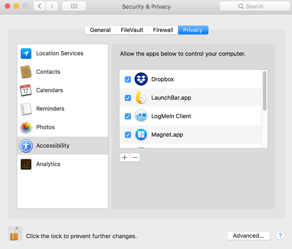 excel for mac grant access